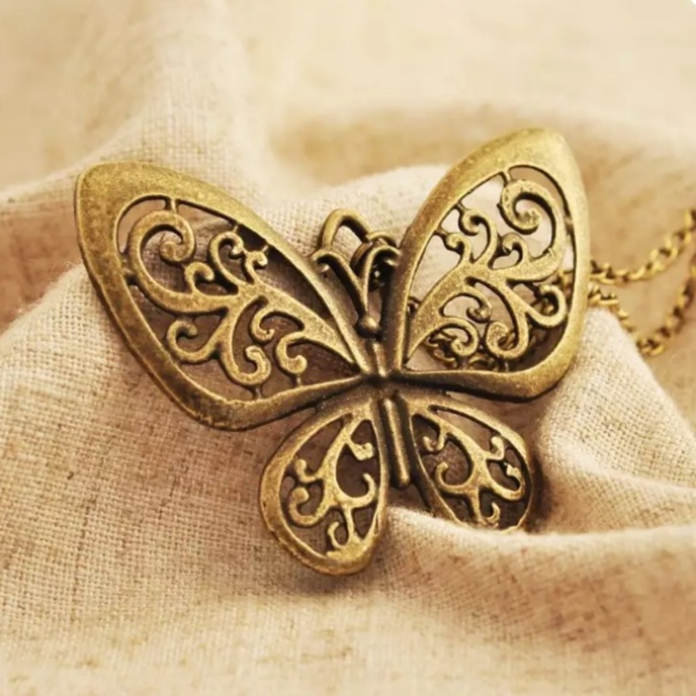 🦋💙💎💲FIRM🛍➕BUNDLE 4 DISCOUNT🦋BRONZE BUTTERFLY - Picture 3 of 5